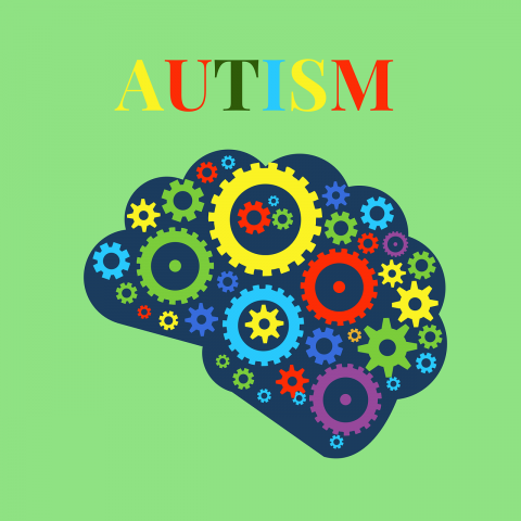 Grafika poglądowa symbolizujaca autyzm